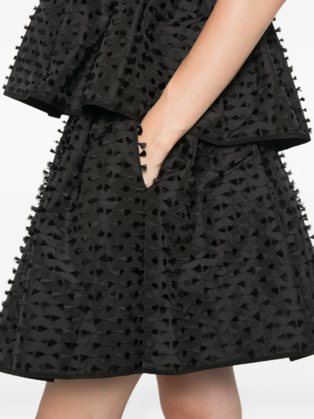 Cecilie Bahnsen Dallas Skirt in Black, view 5