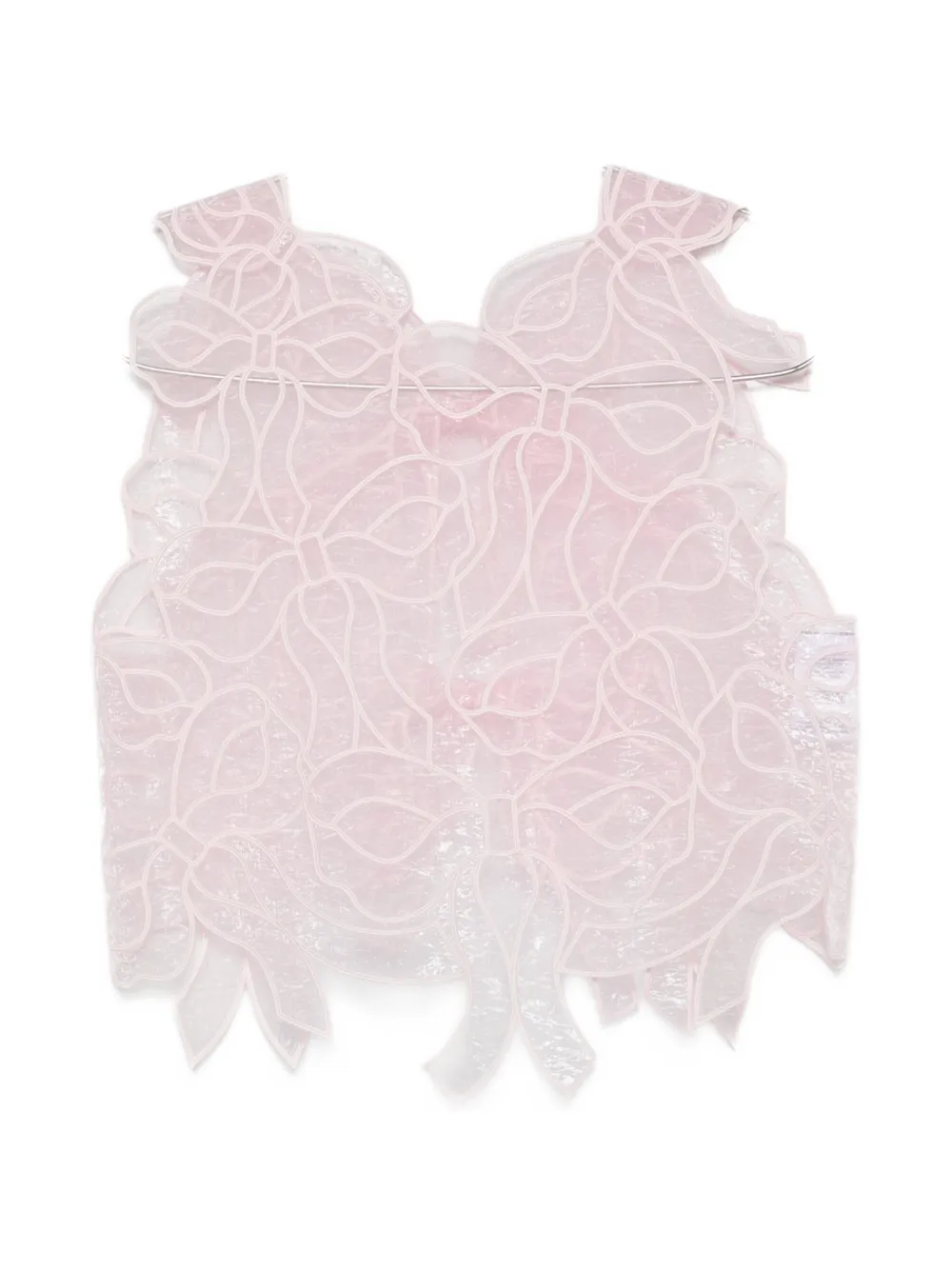Cecilie Bahnsen Aya bow-embroidered top - Pink