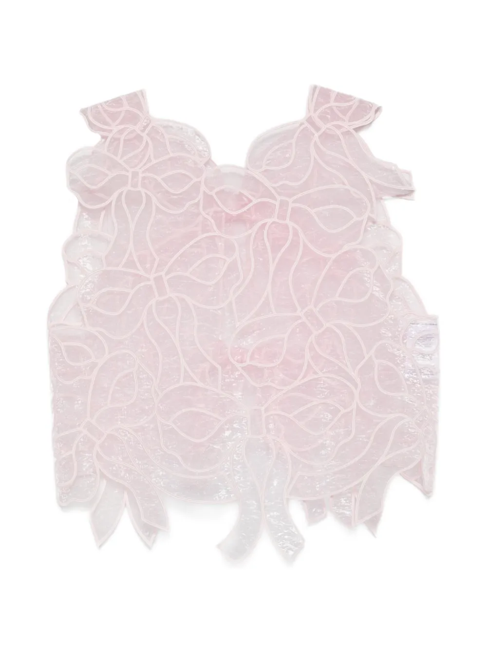 Cecilie Bahnsen Aya bow-embroidered top - Rosa