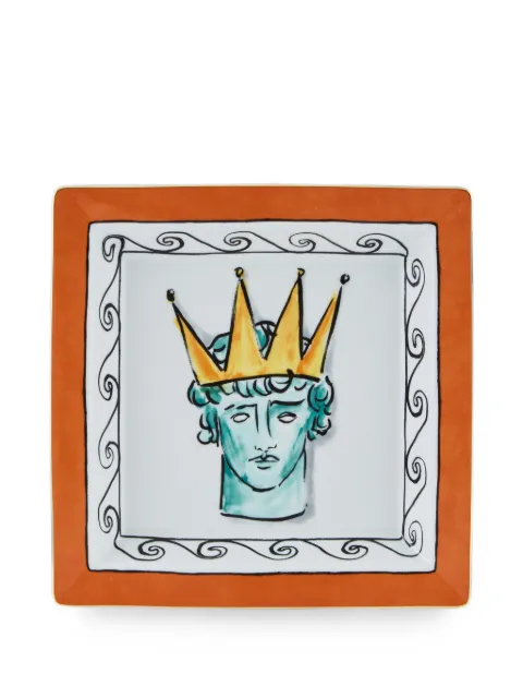 GINORI 1735 x Luke Edward Hall larbe Il Viaggio di Nettuno-motif square tray (24.5cm)