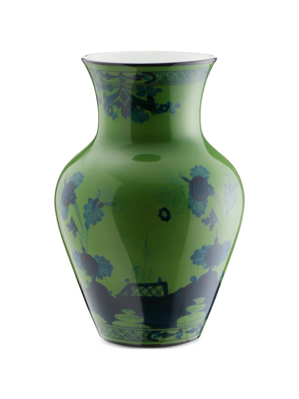 GINORI 1735 Oriente Italiano-motif vase (25cm) - Grün