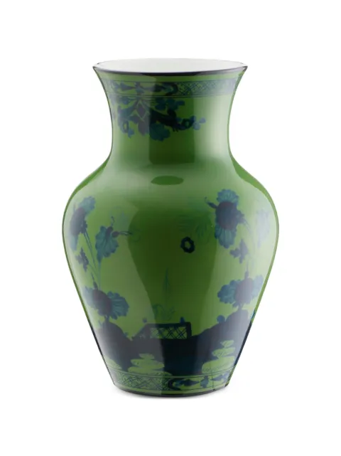 GINORI 1735 jarrón con motivo Oriente Italiano de 25 cm