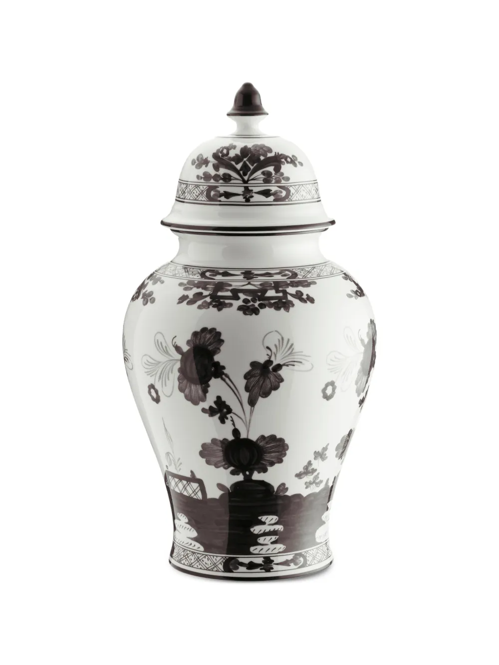 GINORI 1735 large Oriente Italiano-motif potiche vase (38cm) - Weiß