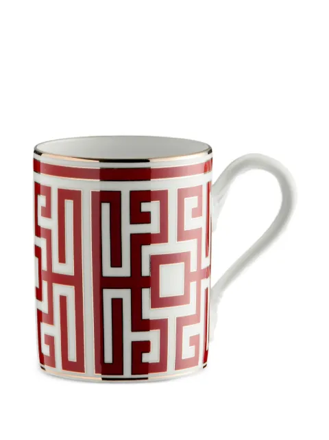 GINORI 1735 Labirinto geometric-print mug