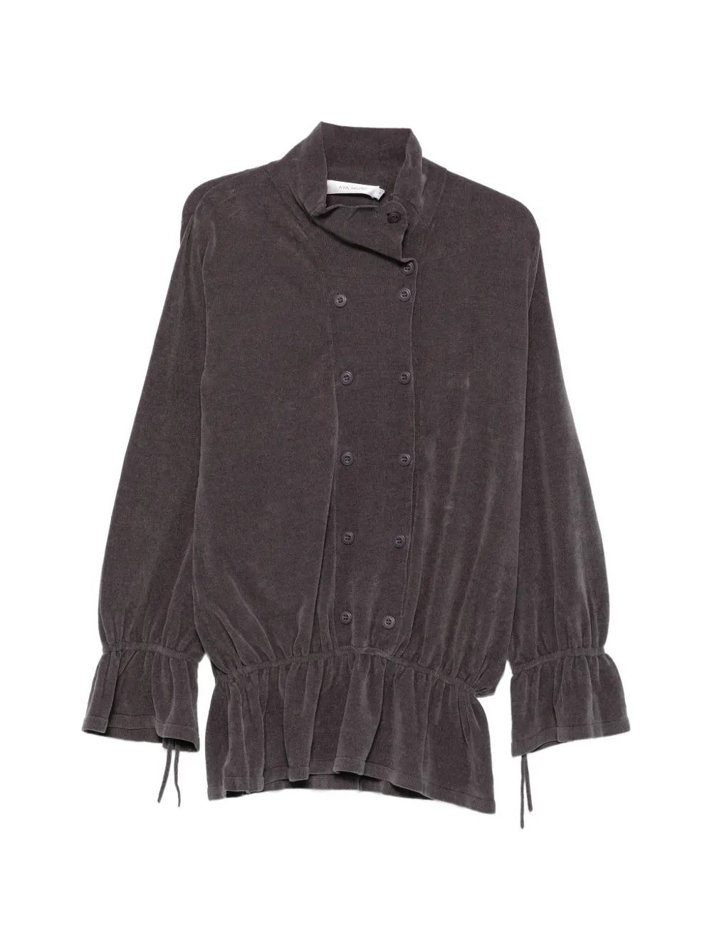 Aya Muse Ara double-breasted mini dress - Grau