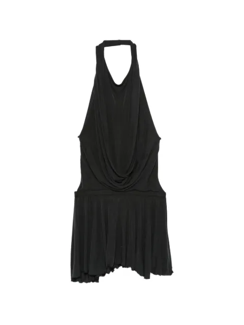 Aya Muse Soma draped open-back mini dress
