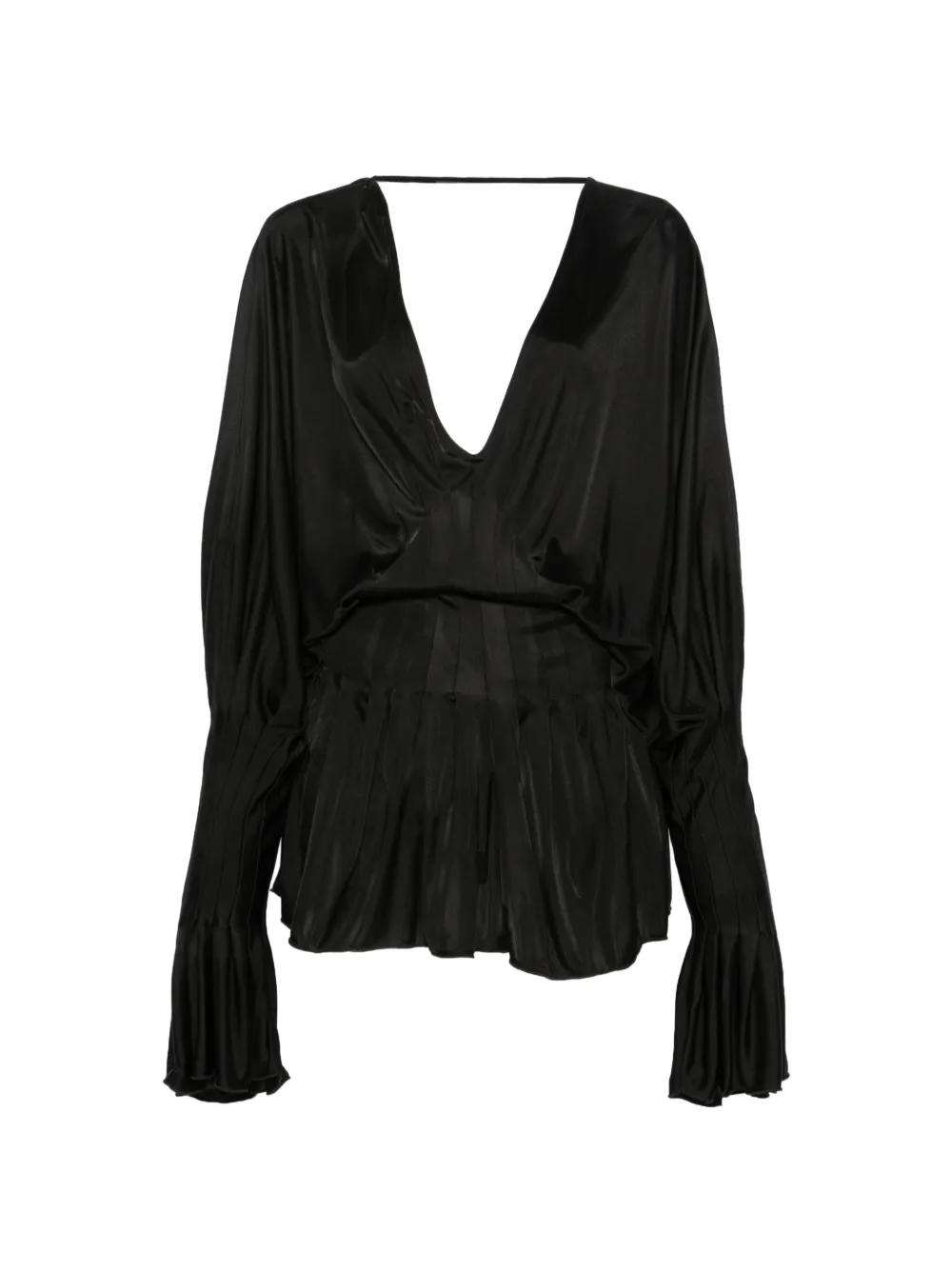Aya Muse V-neck mini dress - Nero