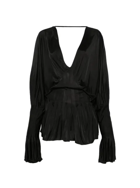 Aya Muse vestido corto con cuello en V