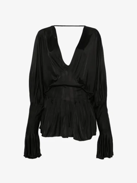 Aya Muse vestido corto con cuello en V