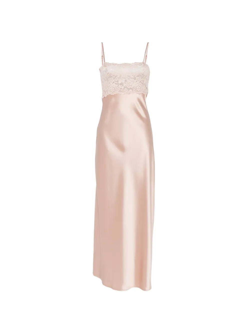 Aya Muse Myra lace-panel maxi dress - Rosa