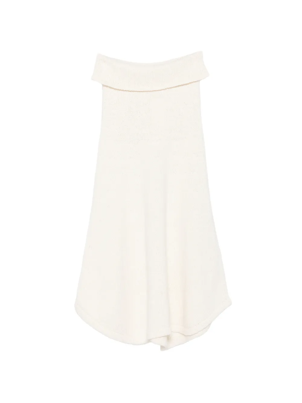 Aya Muse Kena asymmetric knitted maxi skirt - Weiß