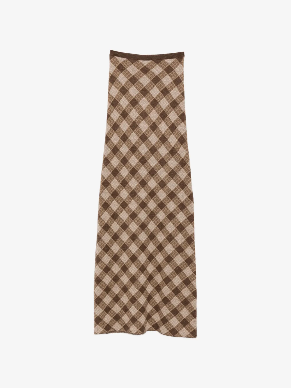 Kae checkered maxi skirt