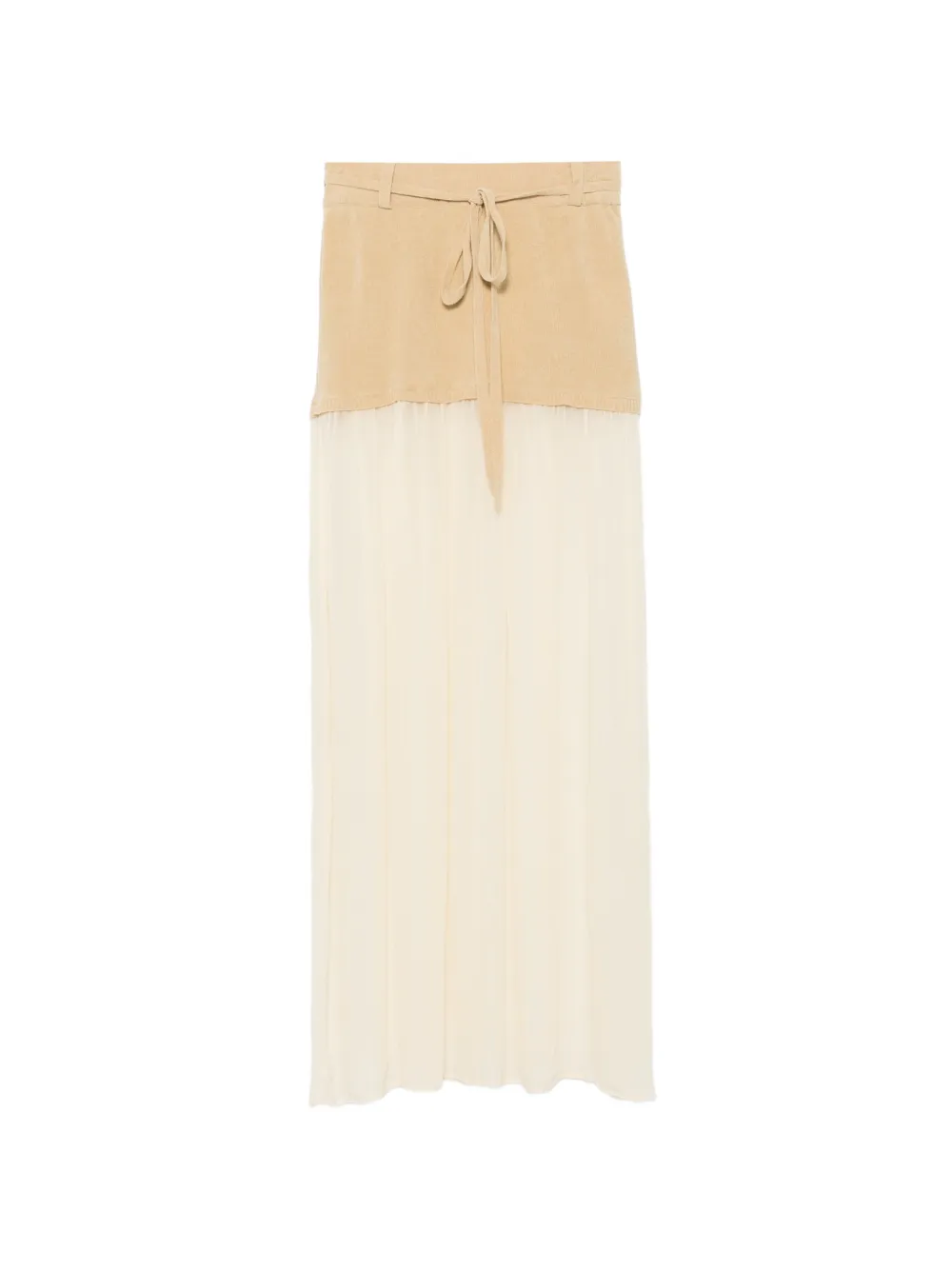 Aya Muse Asha sheer-panel maxi skirt - Nude