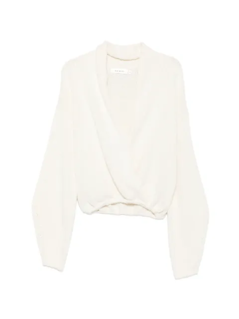Aya Muse Kena wrap-style sweater