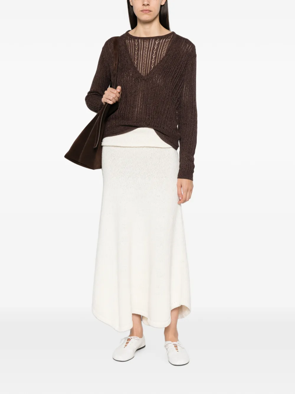 Aya Muse Zula double-layer sweater Bruin