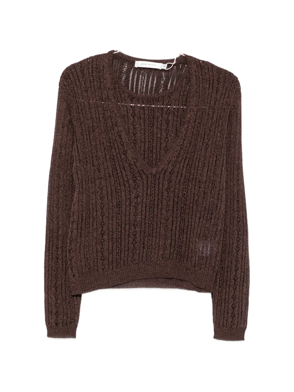 Aya Muse Zula double-layer sweater - Braun