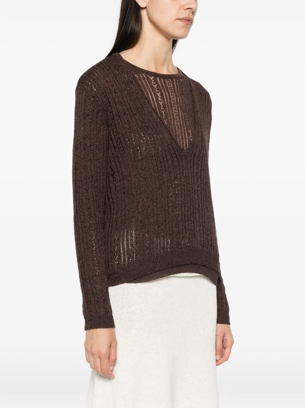 Aya Muse Zula double-layer sweater Bruin