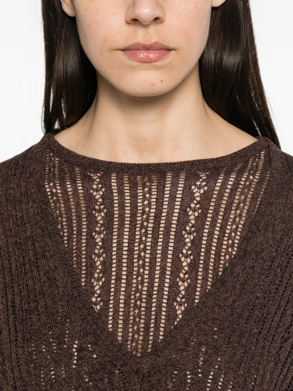 Aya Muse Zula double-layer sweater Bruin
