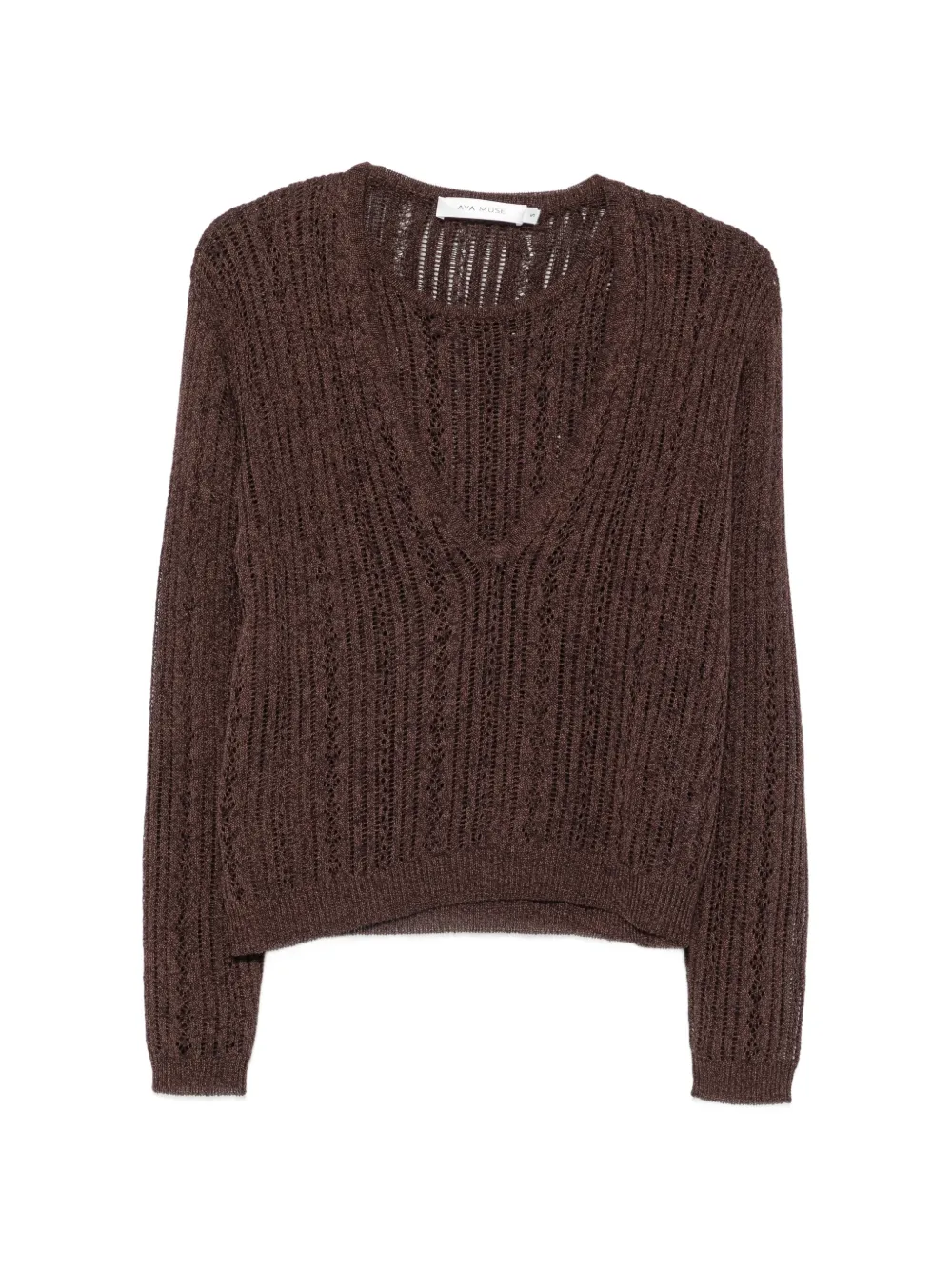 Aya Muse Zula double-layer sweater - Braun