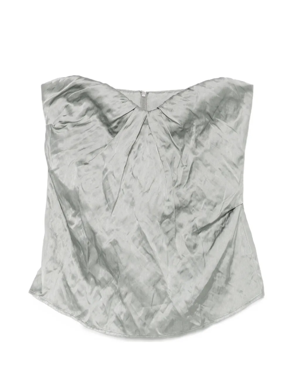 Esse Studios Lume draped strapless top - Verde