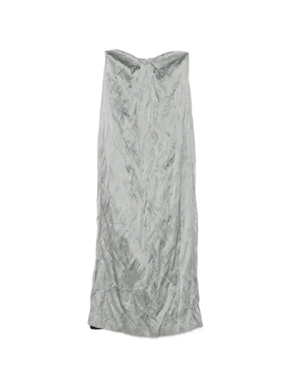 Esse Studios Lume Crushed-effect Dress in Green