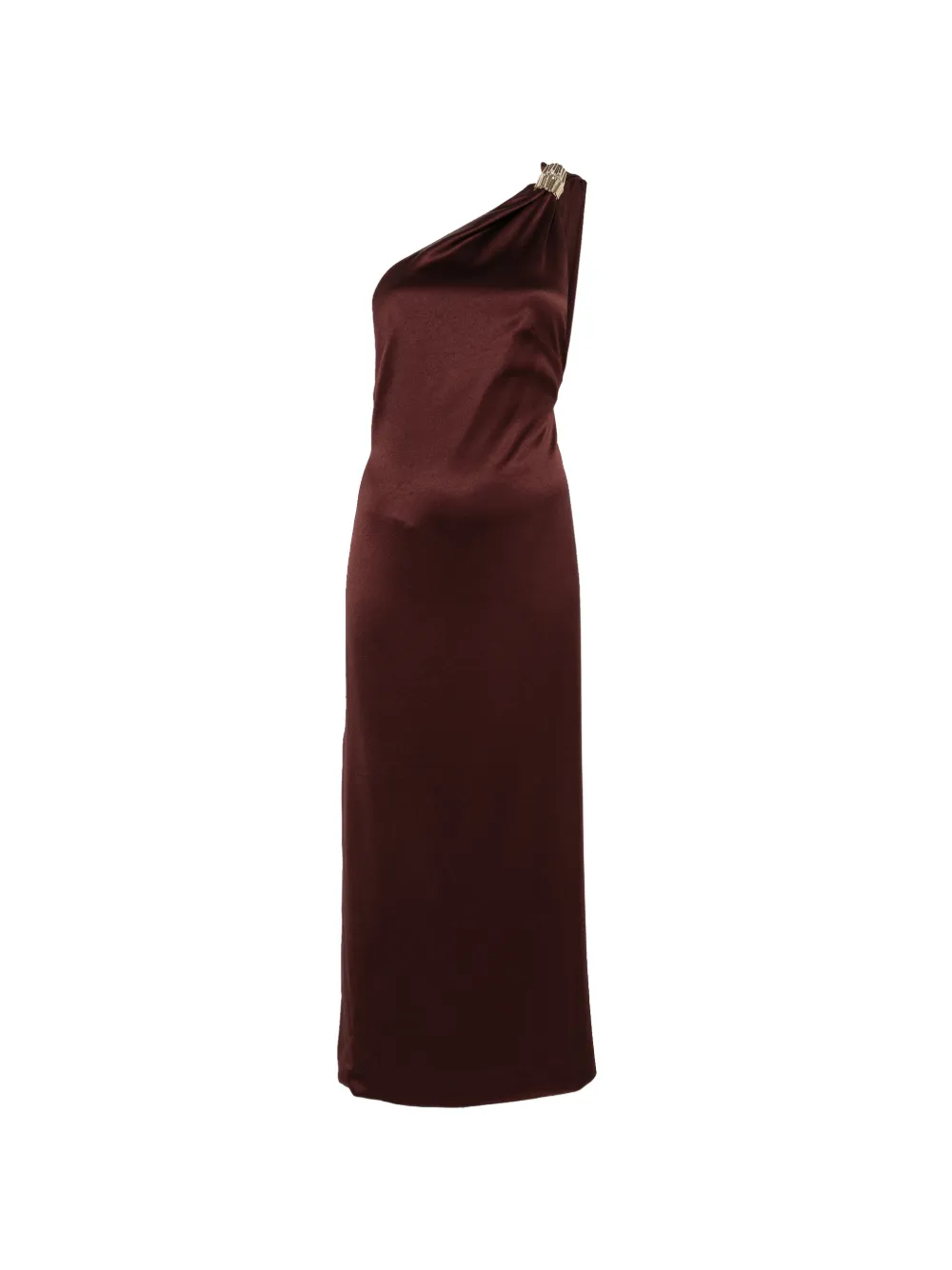 Esse Studios Eros one-shoulder midi dress - Marrone