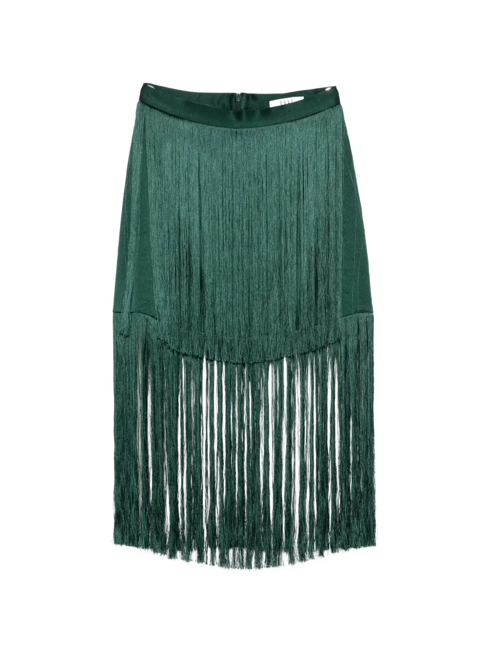 Esse Studios Cinca layered fringe skirt - Grün