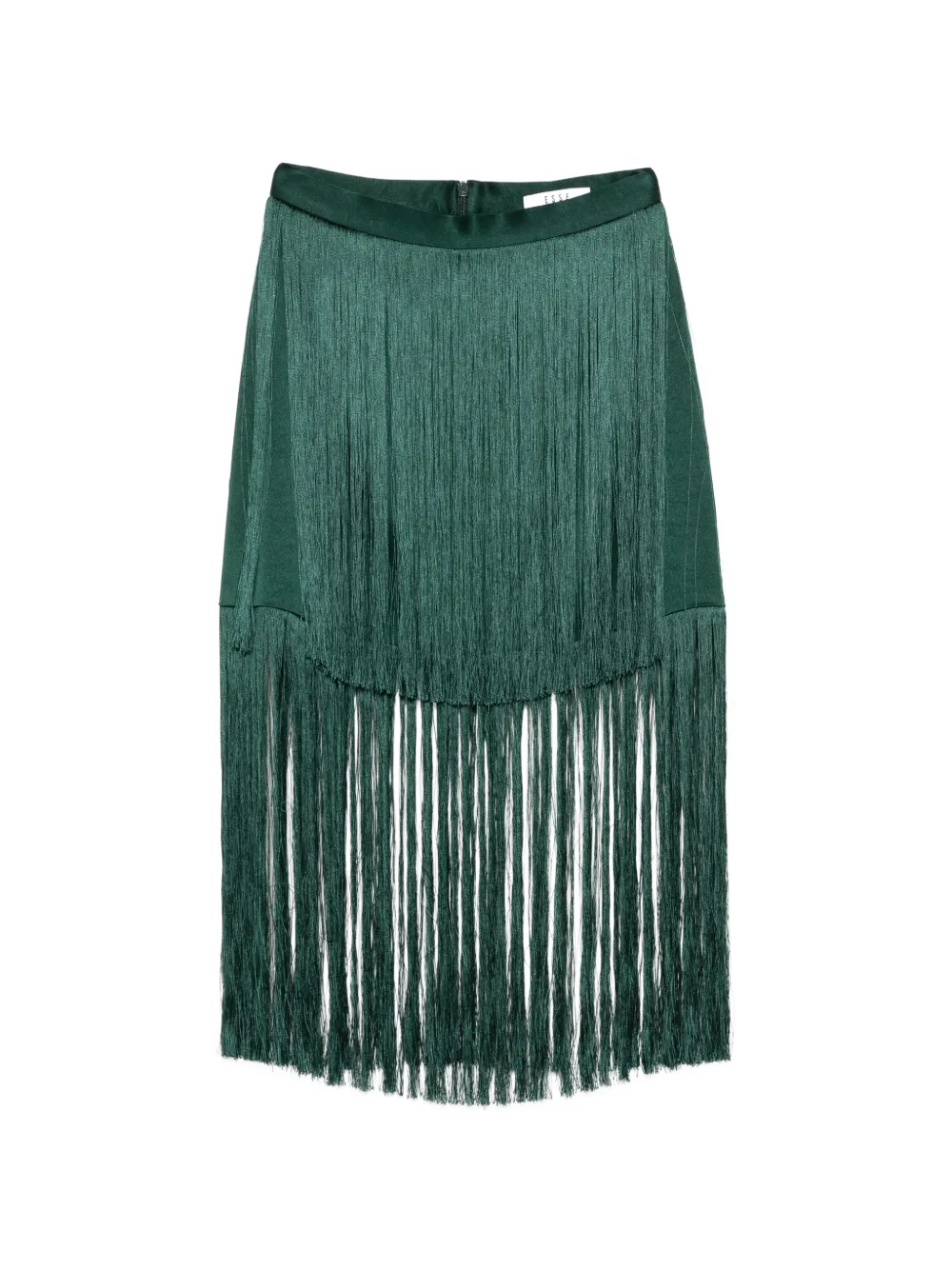 Esse Studios Cinca layered fringe skirt - Verde