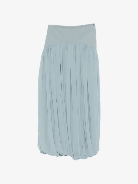 Abadia Suri pleated midi skirt