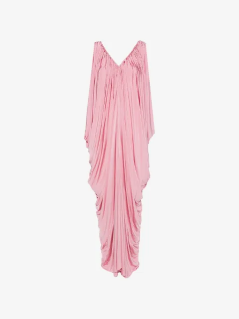 Abadia draped V-neck maxi dress