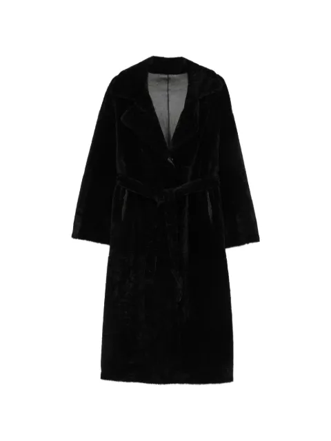 Arma belted shearling coat