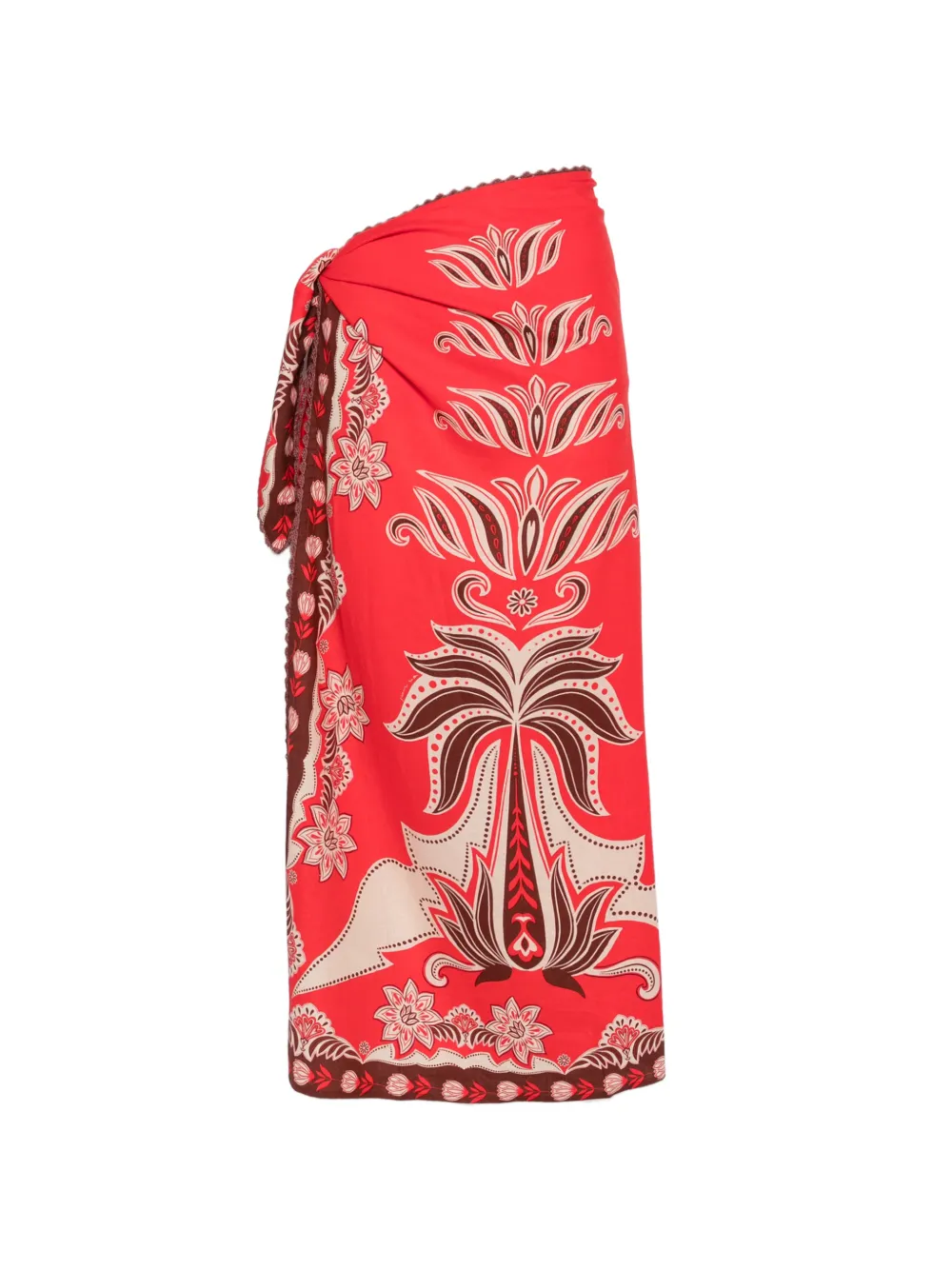 FARM Rio Ainika floral-print maxi skirt - Rot