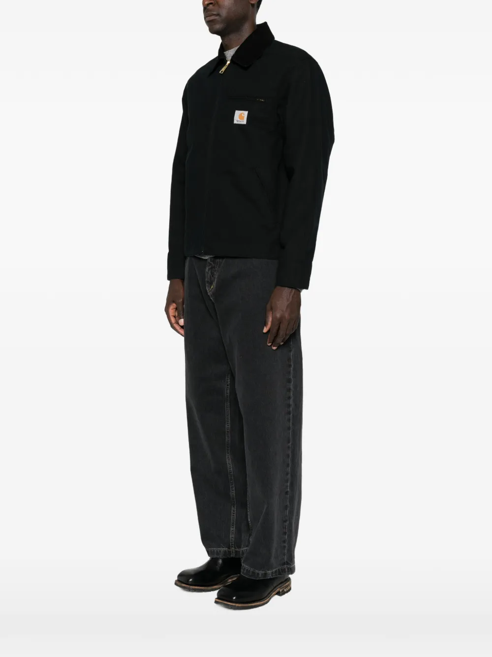 Carhartt WIP Denim jack Zwart