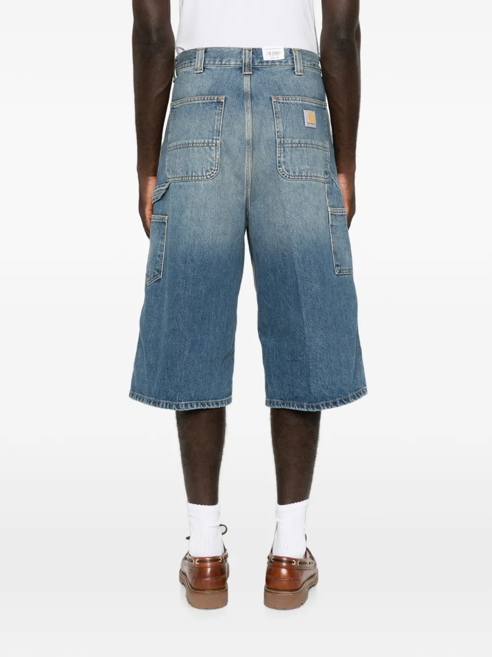 Carhartt WIP Shorts met dubbele knie Blauw