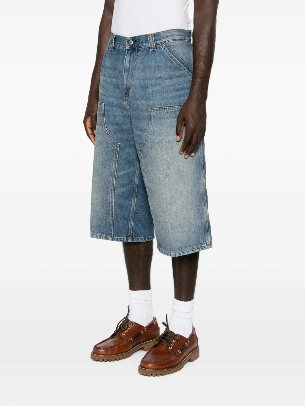 Carhartt WIP Shorts met dubbele knie Blauw