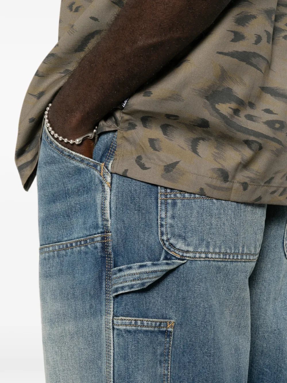Carhartt WIP Shorts met dubbele knie Blauw