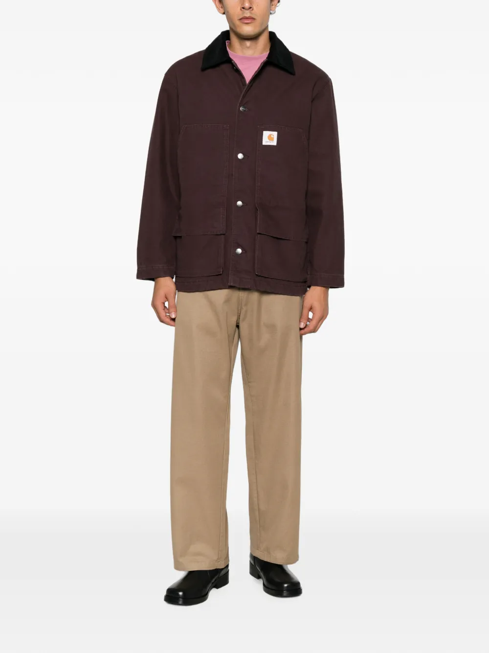 Carhartt WIP Brady ruimvallende straight broek Beige