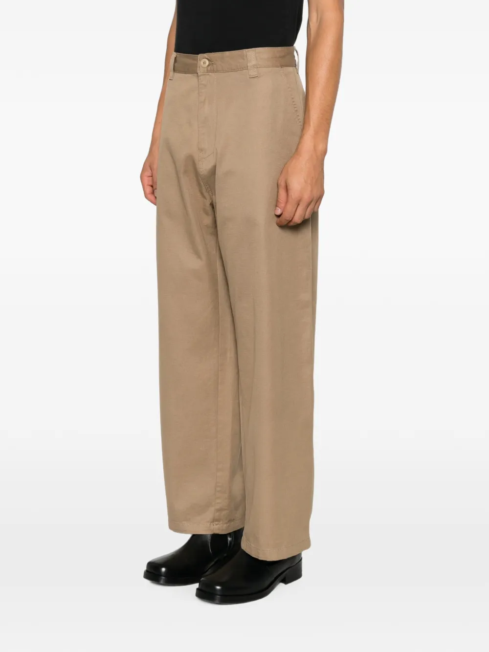 Carhartt WIP Brady ruimvallende straight broek Beige