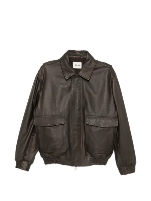 Arma Bari zip-up leather jacket