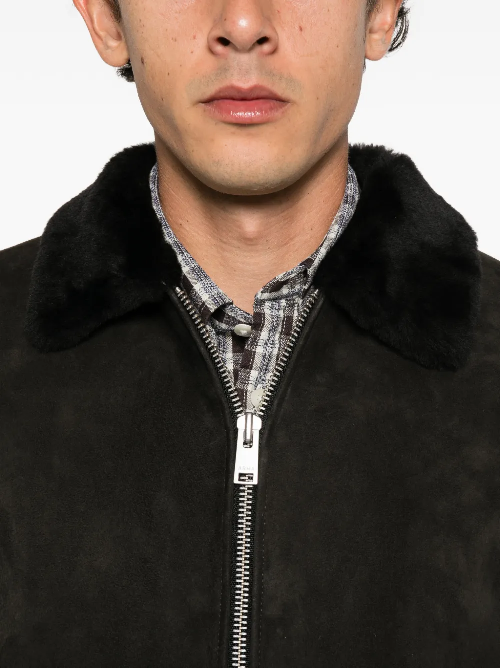Arma Ugo suede jacket Zwart