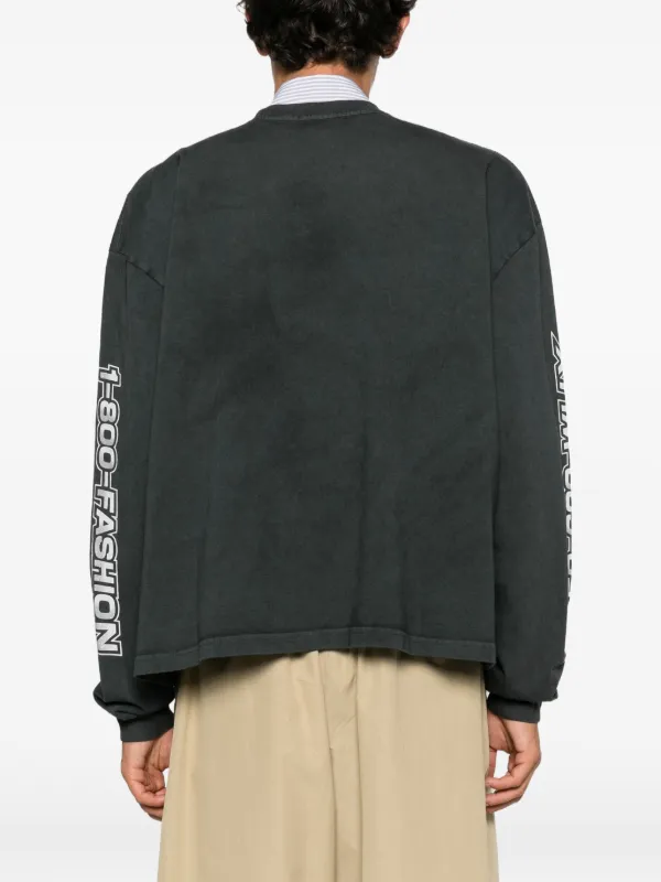 Willy Chavarria LS Buffalo graphic-print long-sleeve t-shirt
