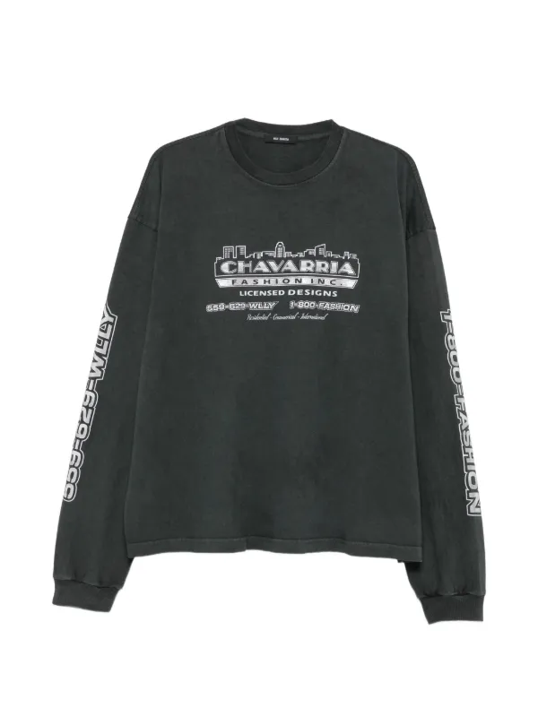 Willy Chavarria Buffalo Logo-print Sweatshirt in Grey
