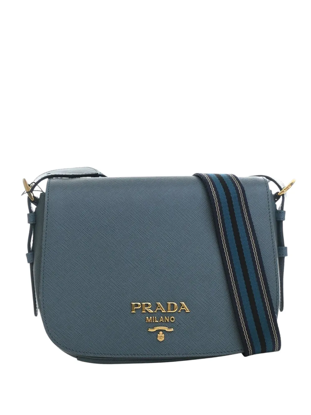 Prada Pre-Owned 2013-2026 Saffiano Flap crossbody bag - Blu