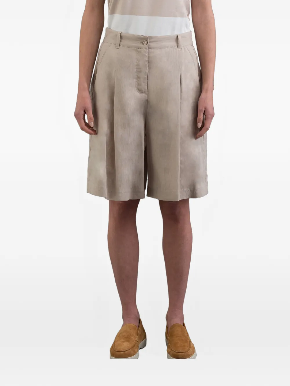 Moorer IVANA-J-GLX shorts - Nude