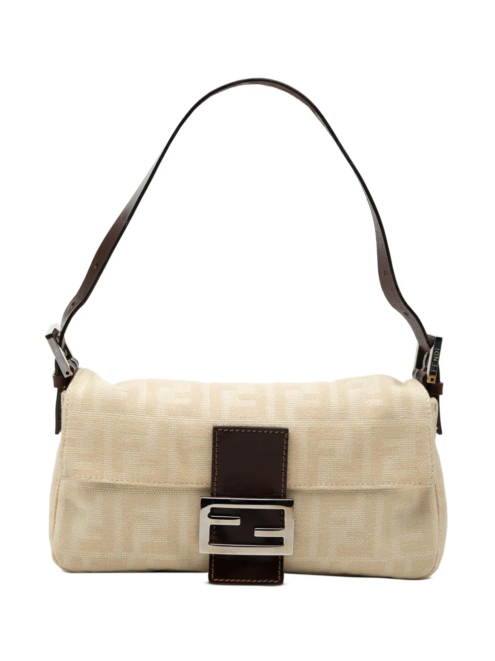 Fendi Pre-Owned 1990-2010 Zucca Canvas Baguette shoulder bag - Marrone