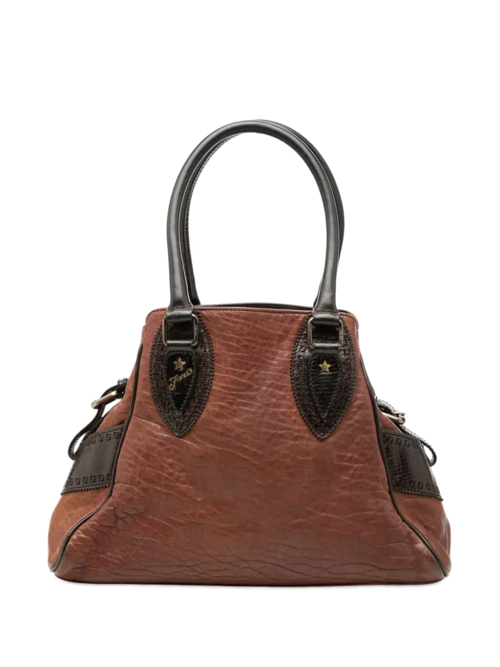 Fendi Pre-Owned 2000-2010 Leather Etniko Du Jour handbag - Marrone