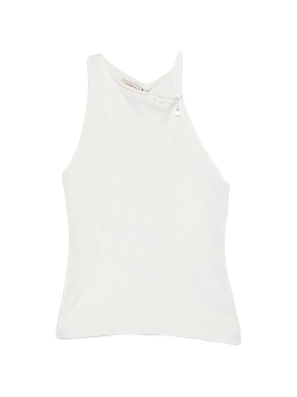 Paloma Wool Lani asymmetric-neck knitted top - Toni neutri