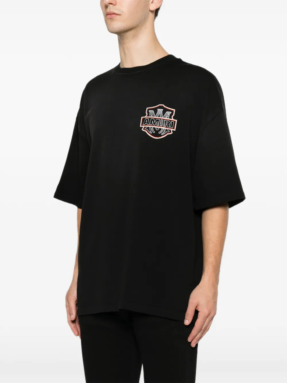 AMIRI T-shirt verfraaid met kristallen Zwart