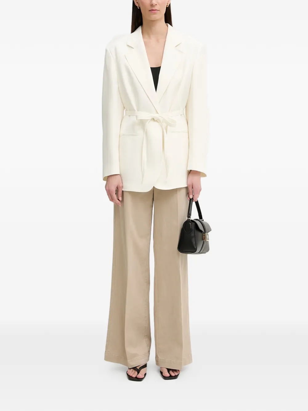 Marc O'Polo Geplooide broek Beige