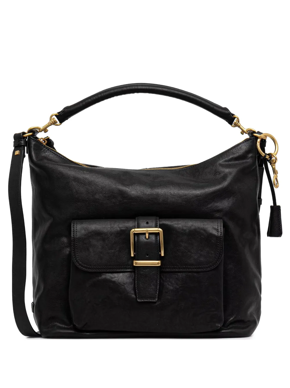 Marc O'Polo buckle-detail shoulder bag - Nero